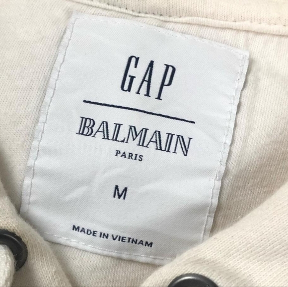 Men's Balmain GAP American Collaboration Hoodie - Picture 2 of 8